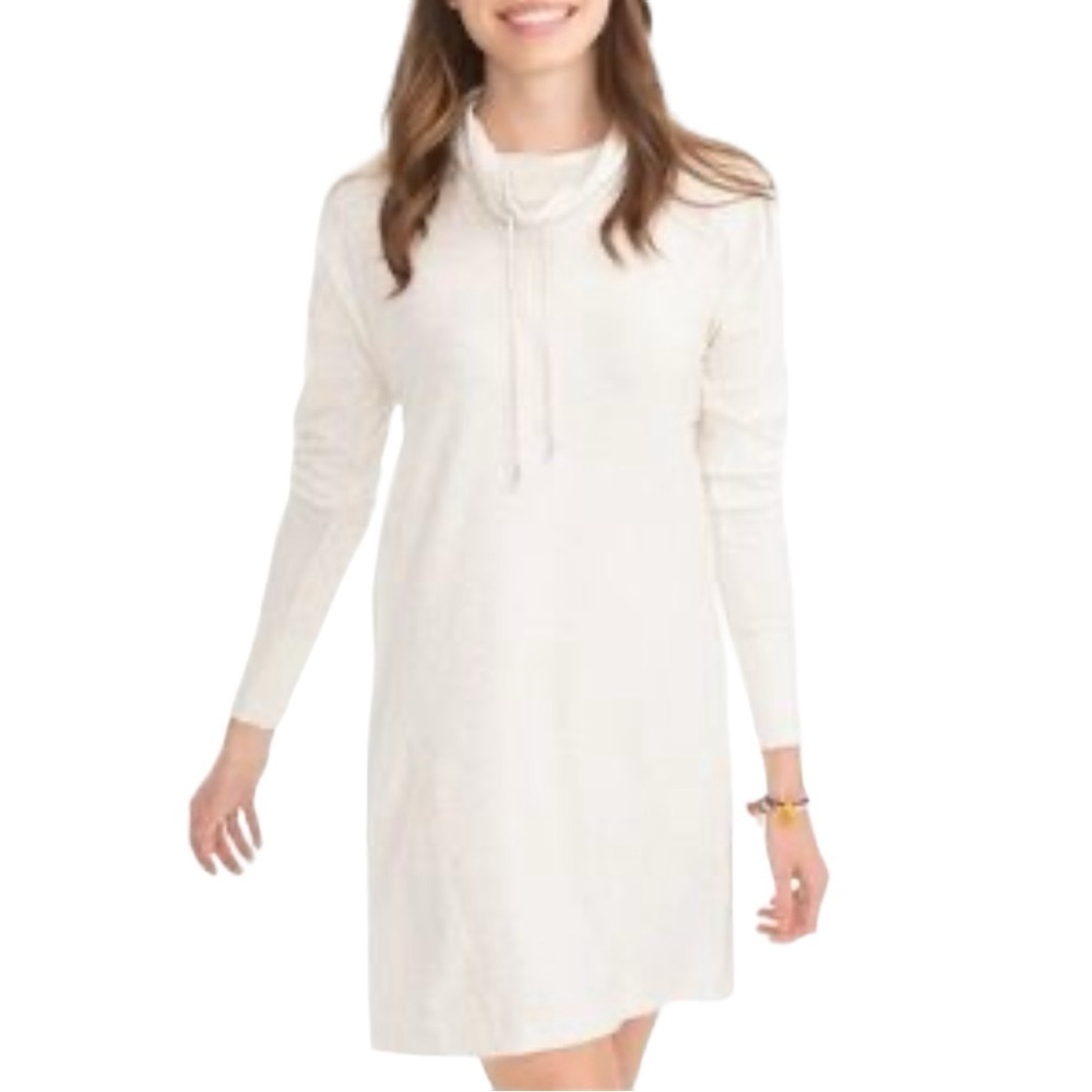 Southern Tide Drawstring Cowl Neck Dress